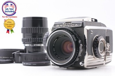 [Near MINT] Zenza Bronica S2 w/ NIKKOR-P 75mm f/2.8 + Zenzanon 150mm f/3.5 JAPAN