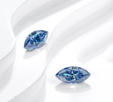 1 Carat Blue Marquise Lab Grown Diamond VVS1 Loose Gemstone 10x5mm