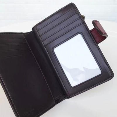 COACH Medium Corner Zip Wallet Debossed Signature Patent Leather