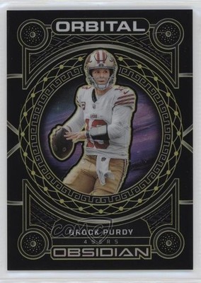2023 Panini Obsidian Orbital Yellow Electric Etch /25 Brock Purdy #20 hg6