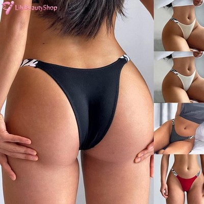 1/5 Pack Lot Womens Sexy High Cut G-string Thongs Panties Lingeries Underwear