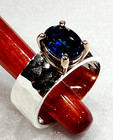 James Avery Julietta Ring Lab-Created Blue Sapphire Sterling Silver and 14k Gold — photo 2