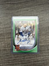 2025 Bowman Paper Rookies and Veterans Retail Autograph Mark Vientos Green /99
