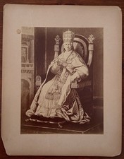 Papa Leone XIII, Fotografia Originale All'albumina Fine '800 (XL30)
