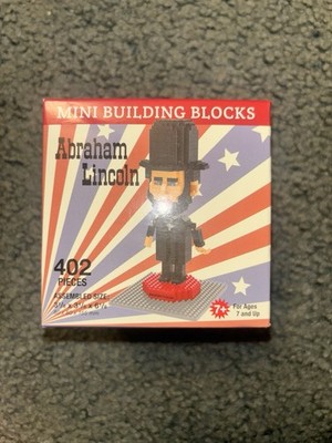 Mini Building Blocks Abraham Lincoln 402 Piece Set.