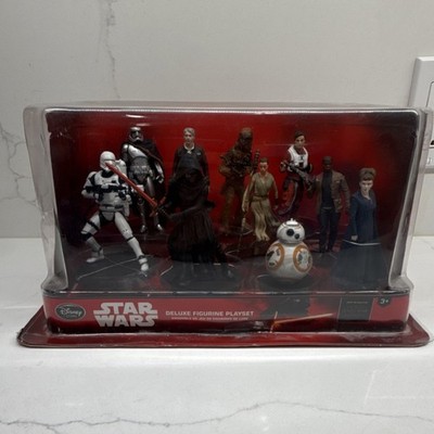 Disney Store Star Wars Deluxe Figurine Playset w/ Rey Kylo Ren BB