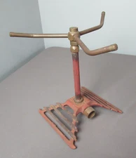 Antique Allen Chicago USA Lawn Garden Sprinkler w/ 3 Heads - Primitive - k5 rw
