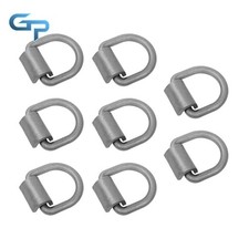 8 PCS 5/8" Weld-On Forged D-Ring with Welding Clips for Trailers and Trucks