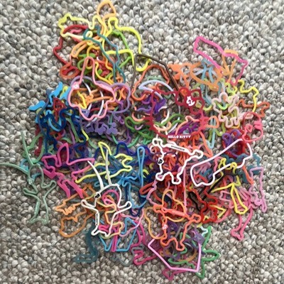 Silly Bandz Lot Assorted Y2K Hello Kitty SpongeBob TY