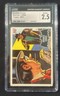 BATMAN TOPPS 1966 #22 - DOUBLE- CROSS - BLACK BAT LOGO - CG