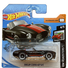 Hot Wheels Shelby Cobra 427 S/C HW Roadsters 2020 Black 1:64 Short Card