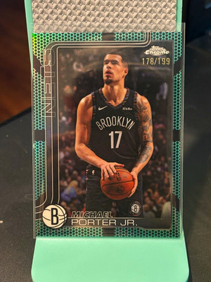 2025-26 Topps Chrome Update Michael Porter Jr. #67 Teal Bball 178/199 NETS