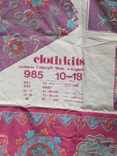 Vintage Clothkits Skirt Pattern Printed Onto The Fabric. Multi Sized