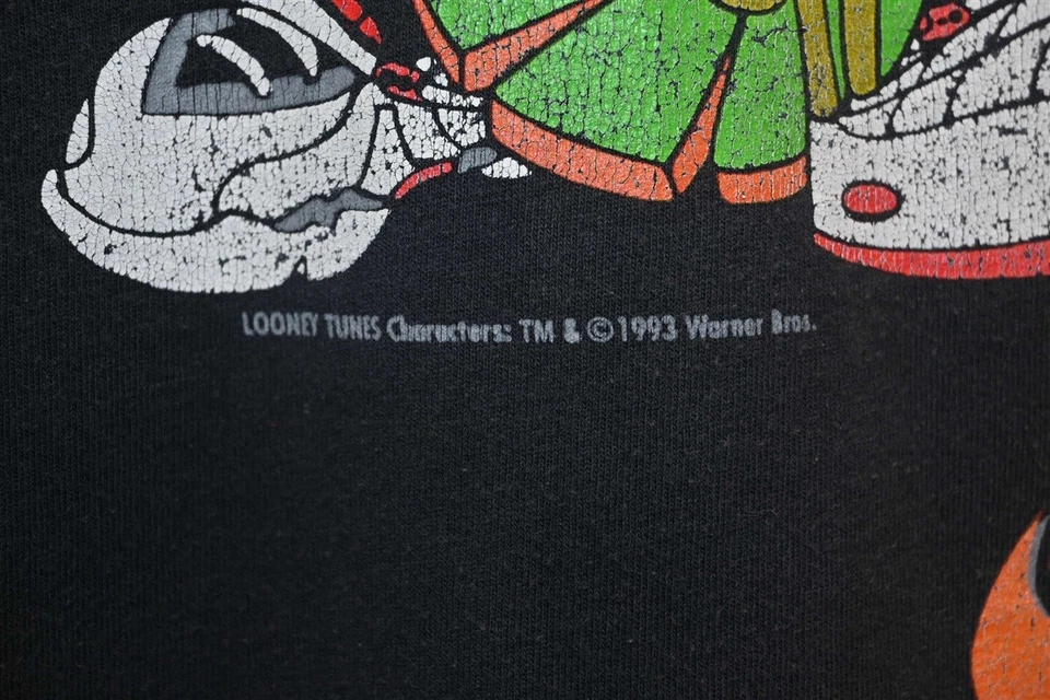 老式 90 年代 Nike Space JAM SCREAM TEAM LOONEY TUNES 迈克尔·乔丹 T 恤 XL — 第 4/4 张图片