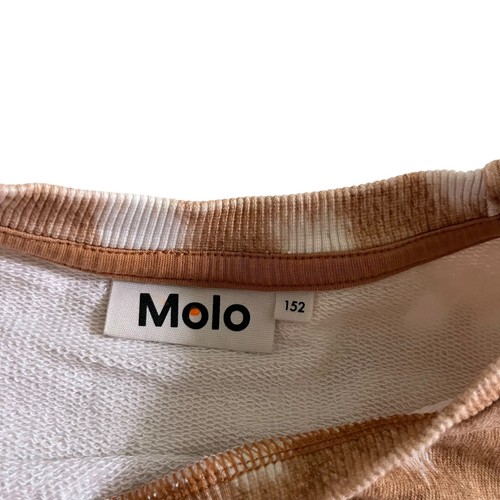 Molo Girls Brown Animal Print Organic Cotton Sweatshirt Size 12 - Picture 3 of 5