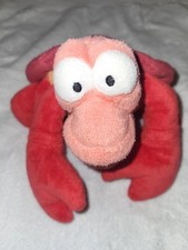Disney, The Little Mermaid, "Sebastian" Crab 10" Bean Bag Plush