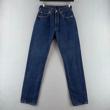 Vintage Levis Jeans Womens 28 Fits 26x31 Denim 90s 501 Straight Made in USA