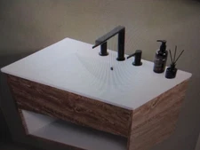 Jonathan Y Ancillary 3-Hole 30 in W x 18.25 in D Classic Contemporary Vanity Top