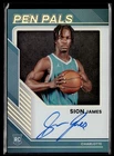 2025-26 Panini Pen Pals Sion James RC Auto Charlotte Hornets #PP-SJM