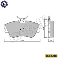 BRAKE PAD SET DISC BRAKE 22-0164-0 FOR VW CARAVELLE/EUROVAN/IV/Bus/TRANSPORTER