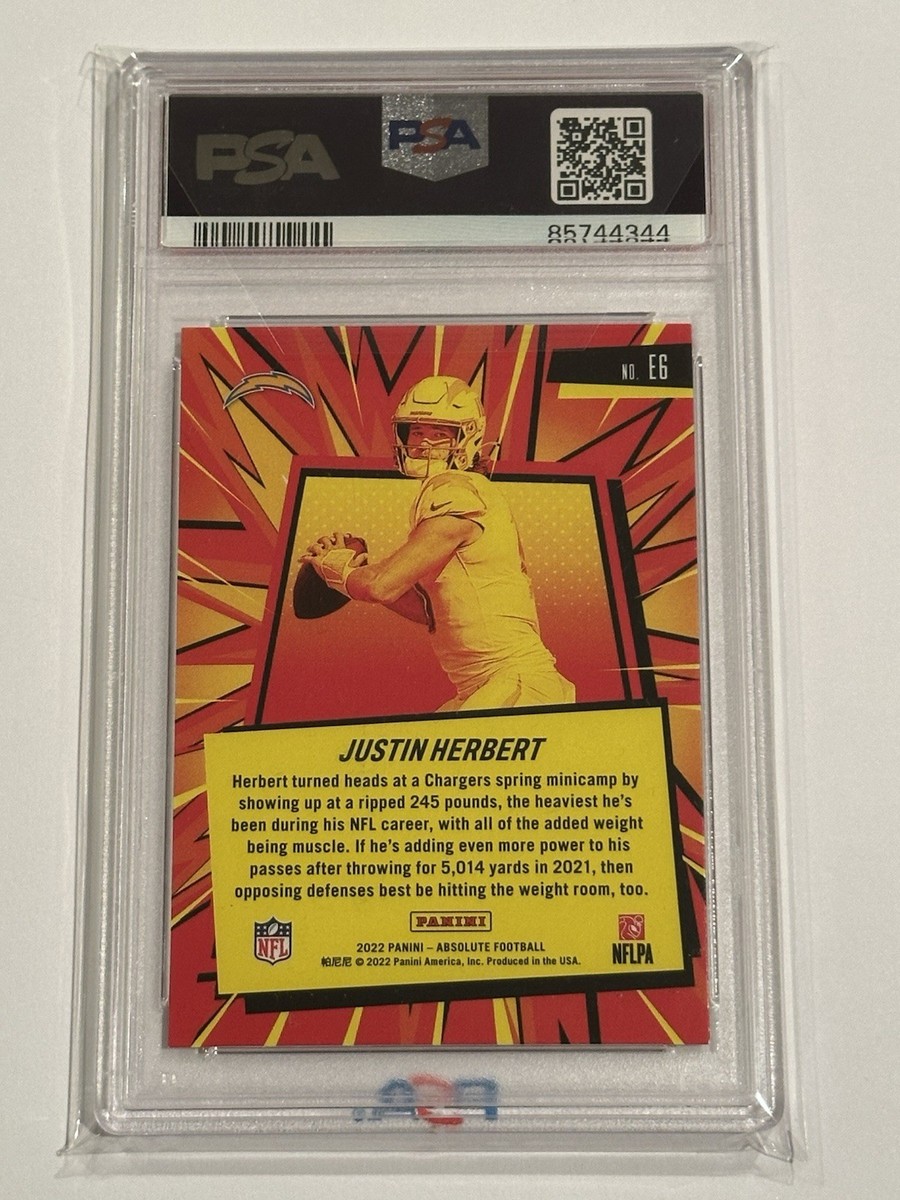 2022 Panini Absolute - Explosive Justin Herbert #E6 for sale