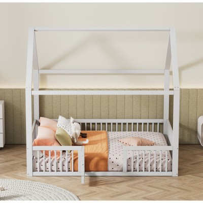 ''Doppelbett aus Massivholz''