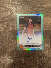 2022-23 Topps Chrome OTE Tudor Somacescu Aqua Auto Refractor SP /99