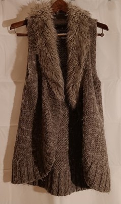 Y2K Fenn Wright Manson Chocolate Vest Faux Fur Alpaca Cozy Lux S I Got U Babe