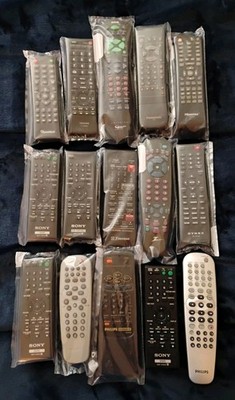 Lot Of 15 Vintage & Modern Remote Controls, Assorted Brands, Tested, Working 