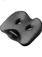 LOUTYTUO Seat Cushion Pillow -100% Memory Foam Washable Cover Tailbone Back Pain