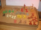 Vintage Playset Figures Cowboy ,Indians & Frontiersman