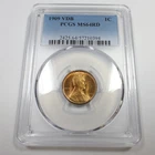 1909 P VDB PCGS MS64 RD Red - Lincoln Wheat Penny Cent 1c US Coin #56853A