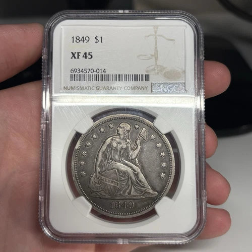 1849 XF45 Seated Liberty Dollar Graded By NGC (very Nice Circulated Example!!)