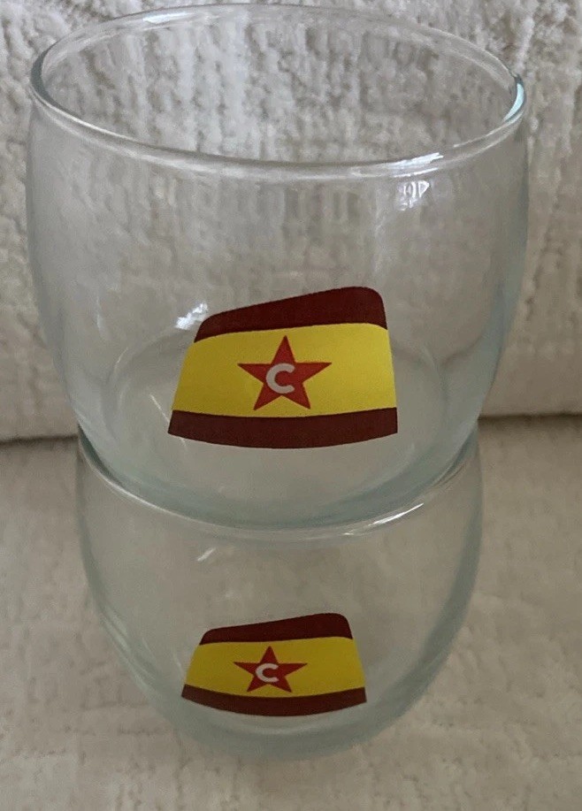 2 Great Lakes Steamship Oglebay Norton Columbia Transportation Guest Glasses VGC