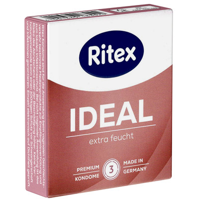 Ritex Ideal Extra Feucht 3/10/20/80 St. | Rosa Kondome mit viel Gleitmittel