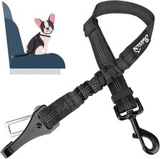 Dog Seat Belt for Car, Adjustable 1 Dog Seatbelt with Elastic