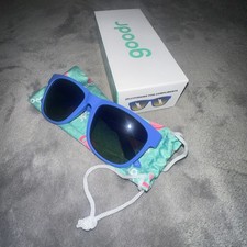 Goodr   Jellyfishing For Compliments  Sunglasses Blue Frame Tinted Black Lens