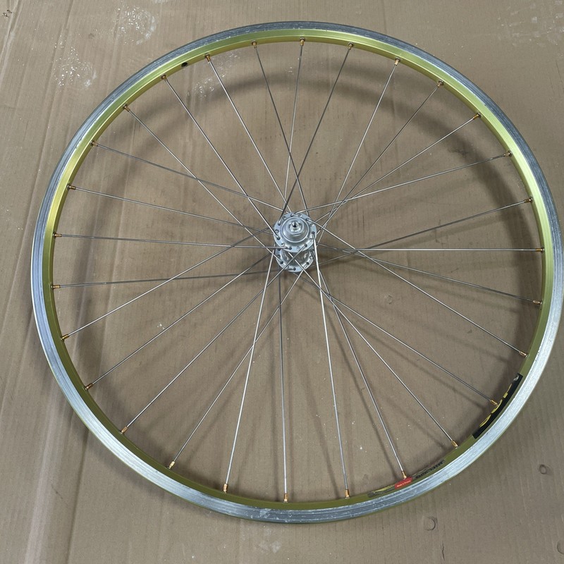 Middleburn, MAVIC X515 Citron Lemon Yellow Retro 90s 26” MTB Front Wheel,