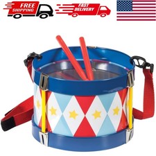 Musical Toy Drum for Children - Classic Design with Adjustable Strap  Sticks