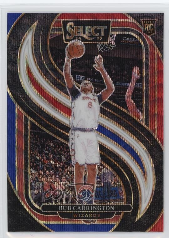 2024-25 Panini Select Premier Level Tri-Color Prizm Bub Carrington Rookie RC 1u6