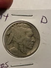 1914 - D - Buffalo Nickel - Very Good -  $1.99 Shipping