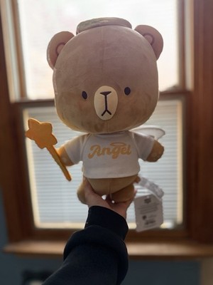 Milk Mocha Bear Angel Plush Stuffed Animal Beige Collectible