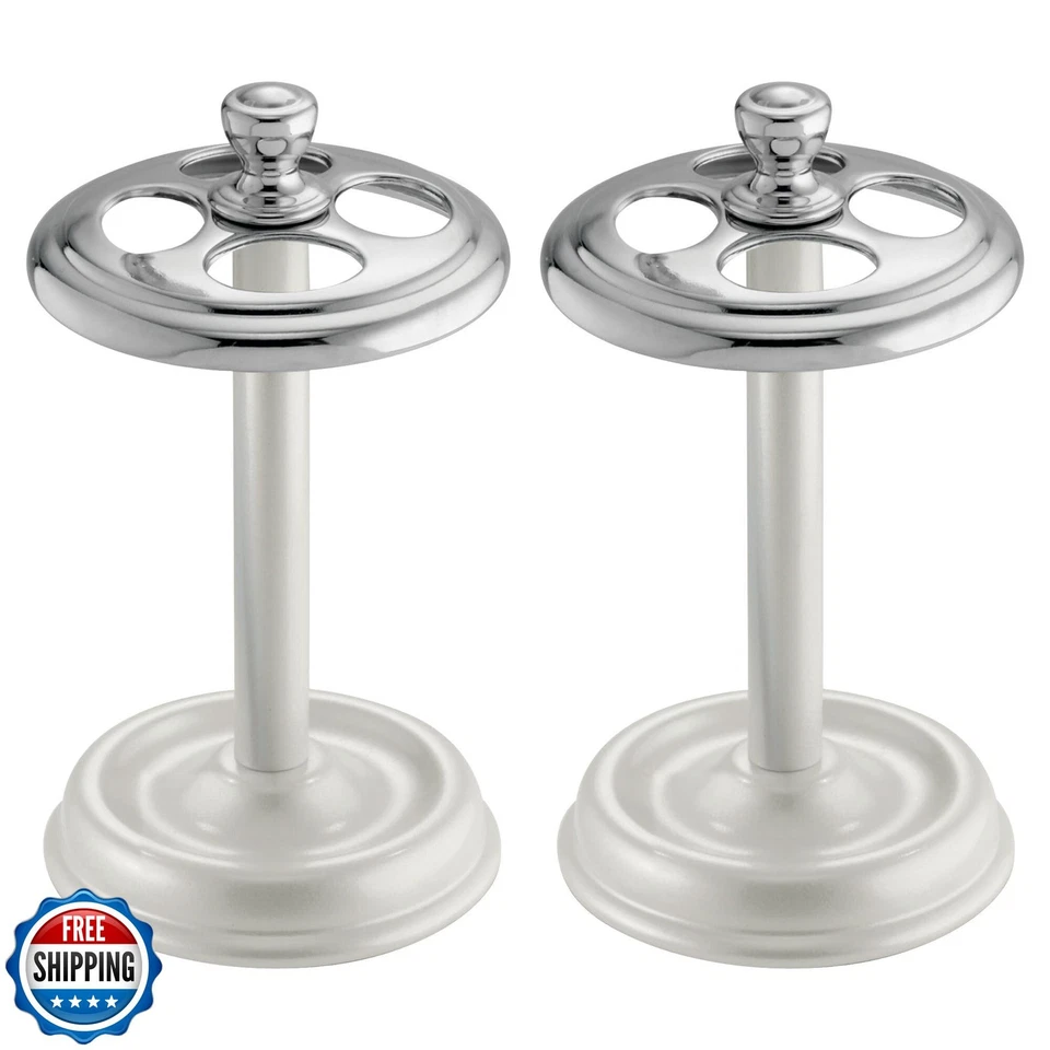 Basura pequeña redonda de plástico iDesign - Ideal para baño, dormitorio u oficina - Foto 4 de 4