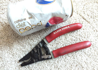 KLEIN TOOLS USA WIRE CUTTER STRIPPER CRIMPER PLIERS # 63020 NICE COND MADE USA