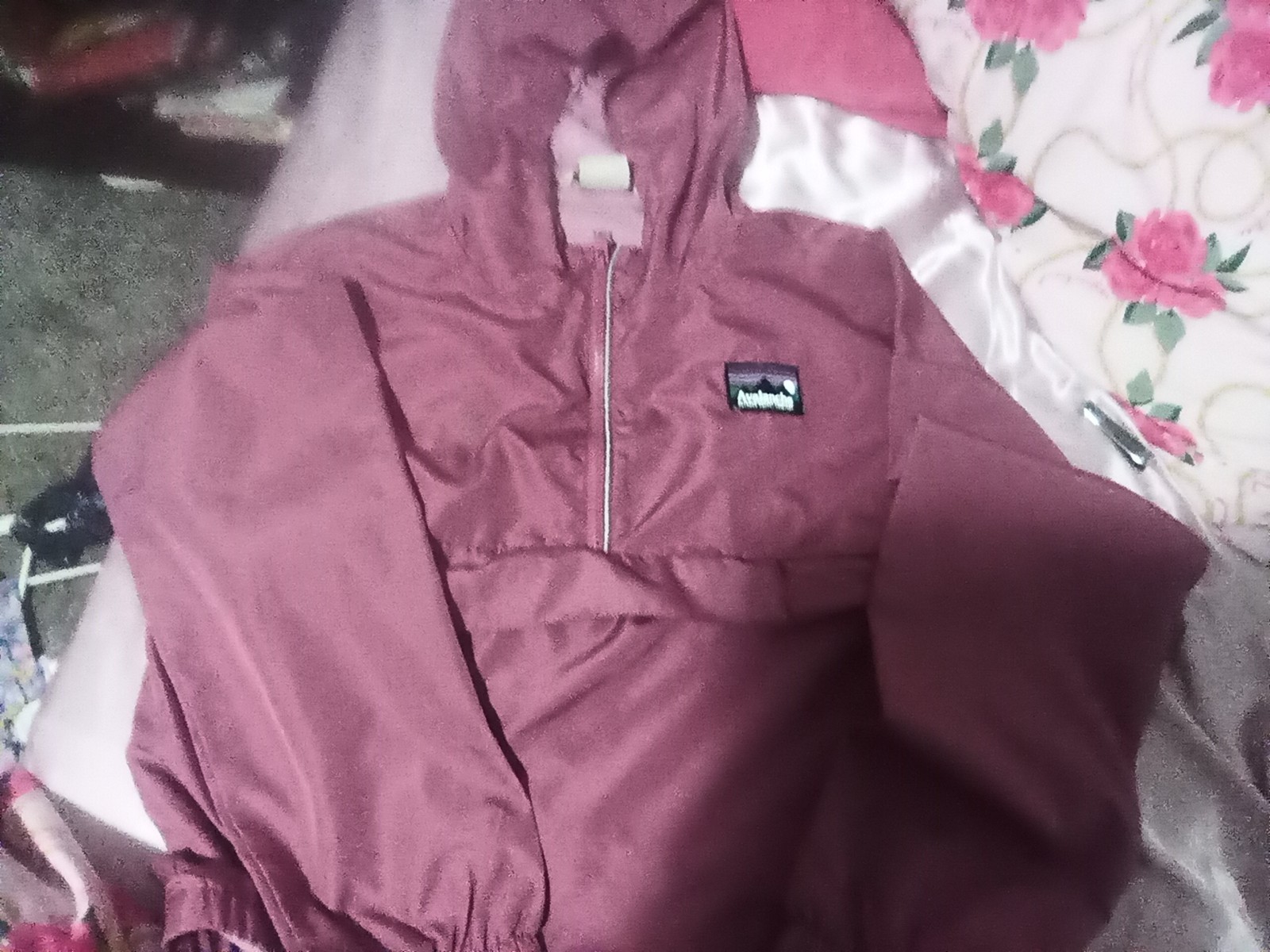 purple avalanche convertible bag jacket fanny pack pocket packable into itself