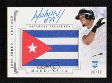2014 Panini National Treasures Made in … 96/99 Jose Abreu #93 Auto 1b0