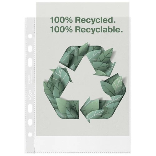 Rexel 100% Recycled A5 Punched Pocket 2115703
