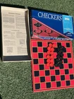 Vintage Parker Brothers Checkers Game Classic Games Folding Board Complete