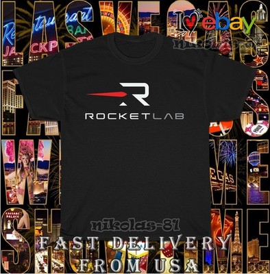 New Rocket Lab Logo Men's T-Shirt American Size Tee Shirt Men