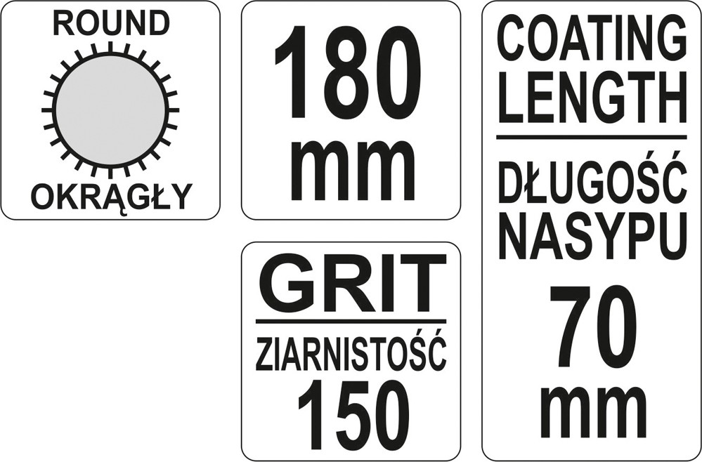 Fits YATO NARZ�DZIA YT-6154 DIAMOND CONIFER FILE CIRCLE 5X180X70MM  ⭐UK Stock⭐